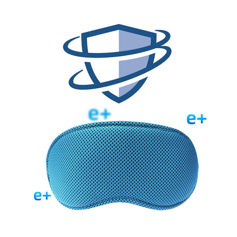 Maschera per gli occhi in memory foam con fascia per la testa regolabile e indolore