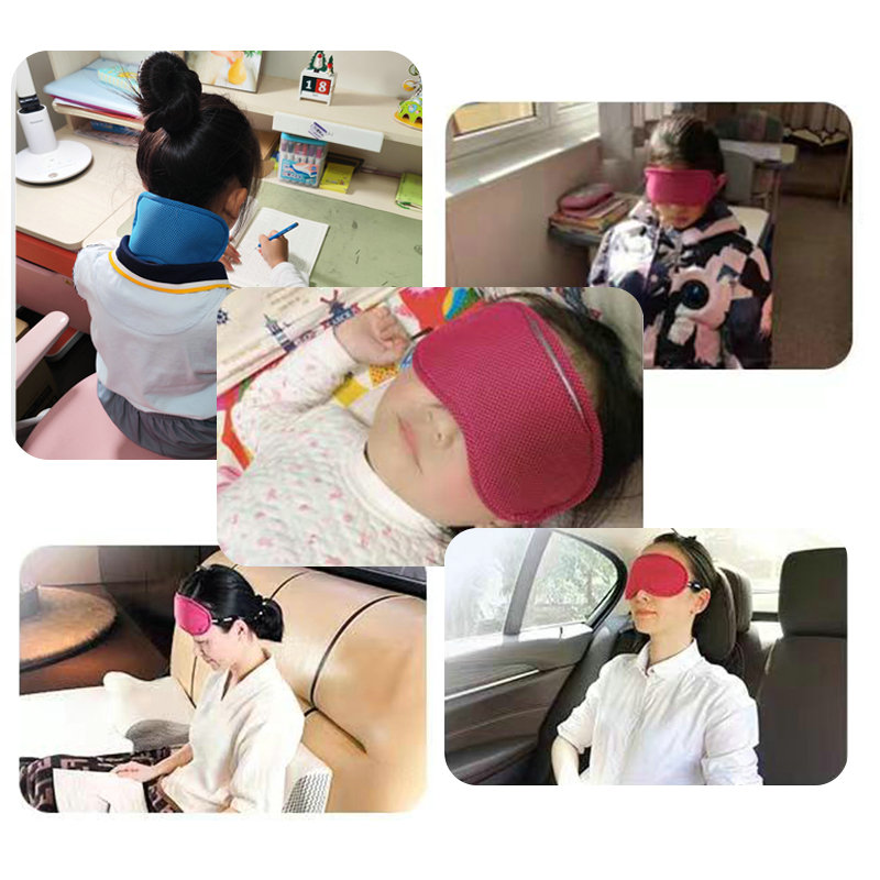 Maschera per gli occhi in memory foam con fascia per la testa regolabile e indolore